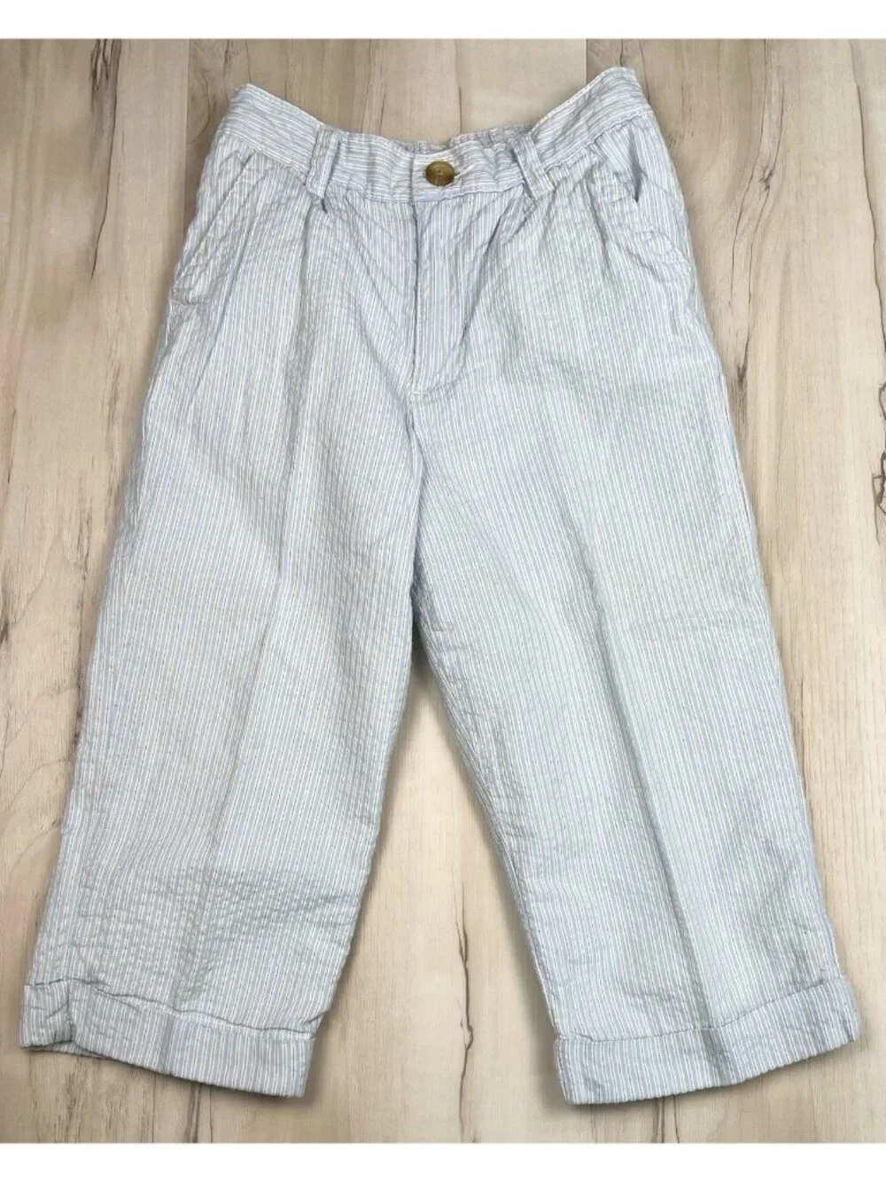 VTG THE CHILDREN'S PLACE TCP Boys 24M 3T Blue Seersucker 2pc SUIT Jacket Pants - Picture 8 of 14